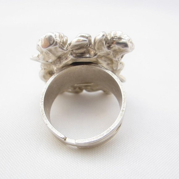 Spanish-Made Necklace and Ring Set with Majorca Pearls and Resin - Picture 4 of 6